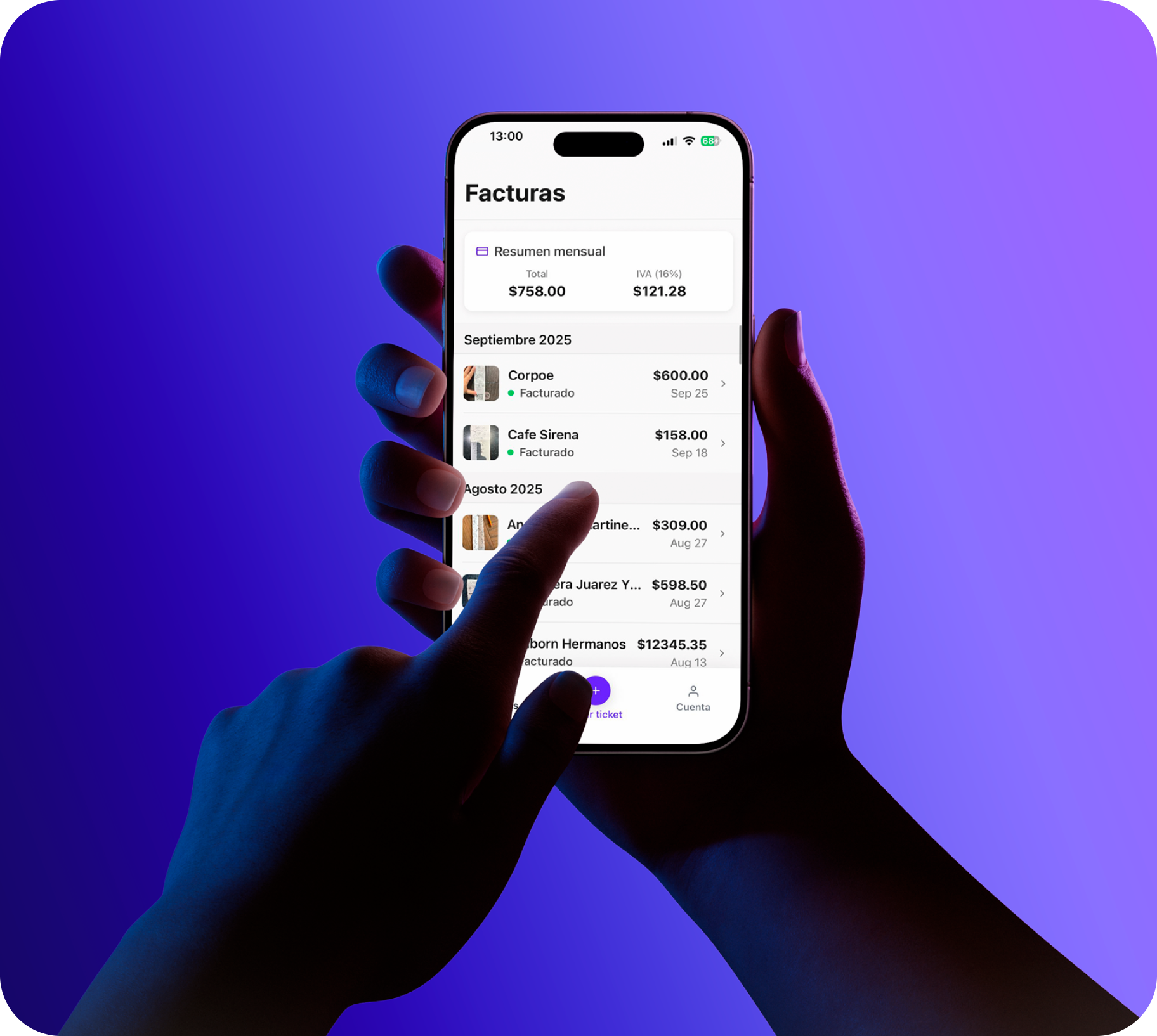 Menos tiempo facturando